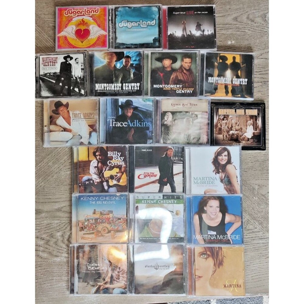 Lot of 20 Country Music CDs Sugarland, Martina McBride, Montgomery Gentry, ETC